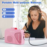 Draagbare cassettespeler T201P - FM/AM radio - Luidspreker - Walkman